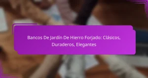 Bancos De Jardín De Hierro Forjado: Clásicos, Duraderos, Elegantes