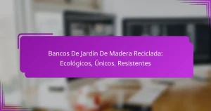 Bancos De Jardín De Madera Reciclada: Ecológicos, Únicos, Resistentes