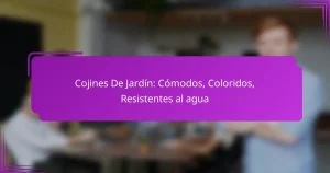 Cojines De Jardín: Cómodos, Coloridos, Resistentes al agua