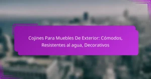 Cojines Para Muebles De Exterior: Cómodos, Resistentes al agua, Decorativos
