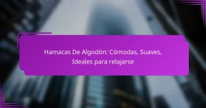 Hamacas De Algodón: Cómodas, Suaves, Ideales para relajarse